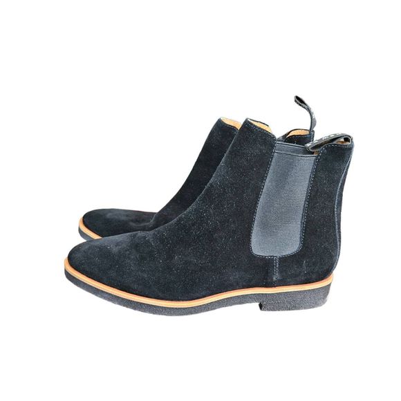 New Republic by Mark McNairy Black Suede Harvey Chelsea Boot 9.5 - Picture 6 of 10